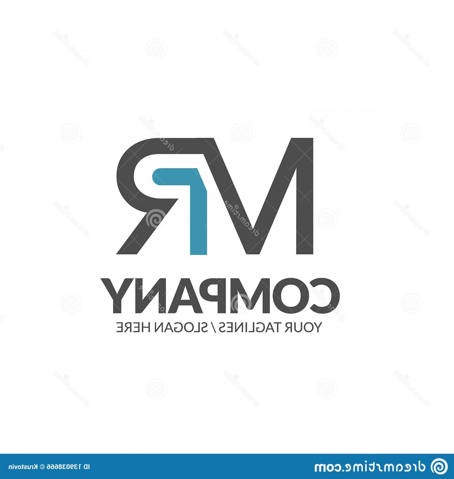 1920x2026 Initial Letter Mr Business Logo Vector Illustration Isolated White