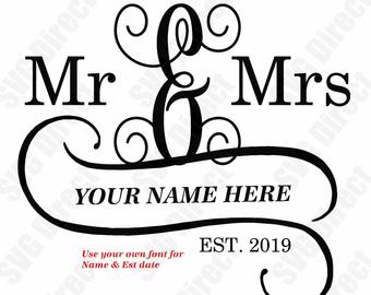 340x270 Mr And Mrs Vector Etsy