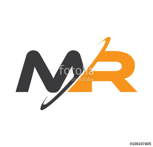 500x480 Mr Initial Logo With Double Swoosh Stock Image And Royalty Free