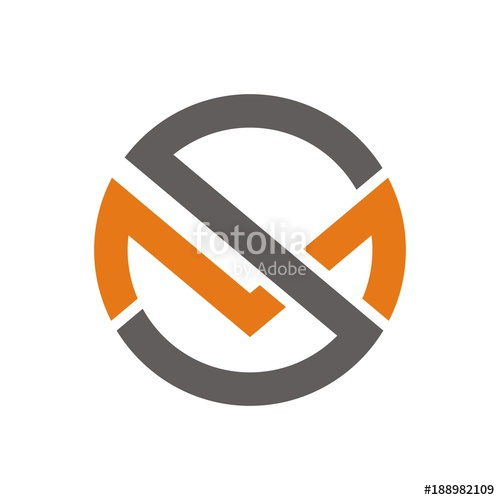 500x500 Ms Logo, Sm Logo Design Template Vector Illustration Stock Image