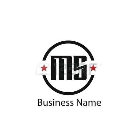 450x450 Initial Letter Ms Logo Template Design Royalty Free Stock Vector
