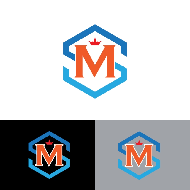 640x640 Letter M S Business Logo, Abstract, Business, Logo Png And Vector