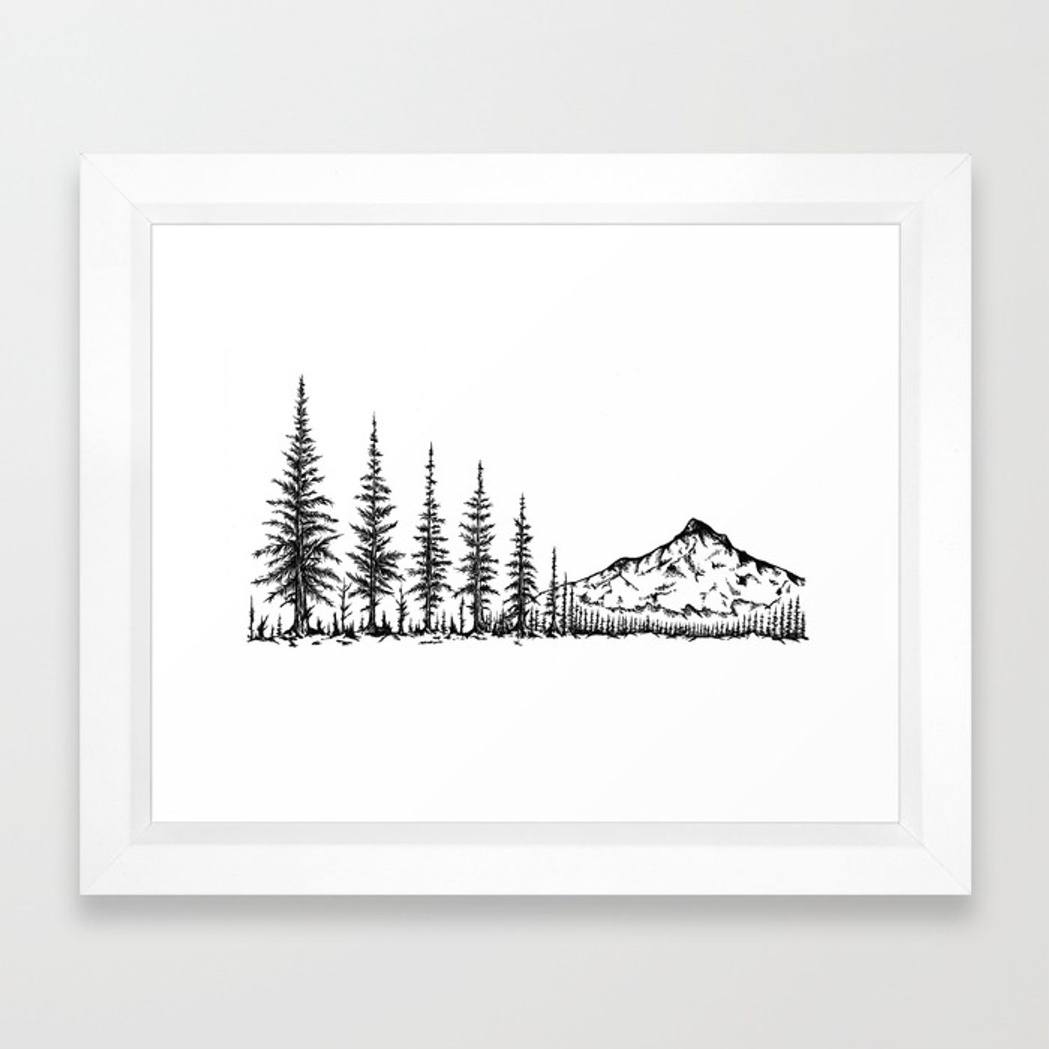 Mt Hood, Or Framed Art Print 1500x1500 Mt Hood, Or Framed Art Print