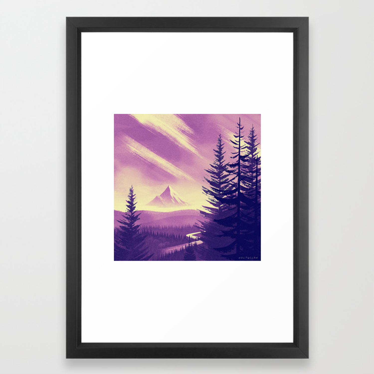 Mt Hood Framed Art Print 1500x1500 Mt Hood Framed Art Print