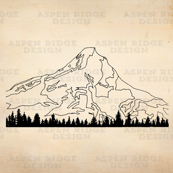 Mt Hood Ii Digital Instant Download Vector Clip Art Oregon 570x570 Mt Hood Ii Digital Instant Download Vector Clip Art Oregon