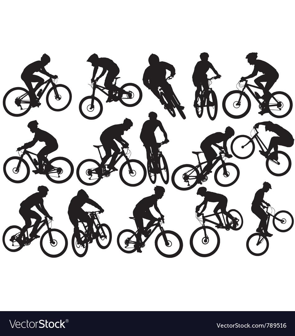 Mountain Bike Silhouette Vector Free 949x1080 Mountain Bike Silhouette Vector Free