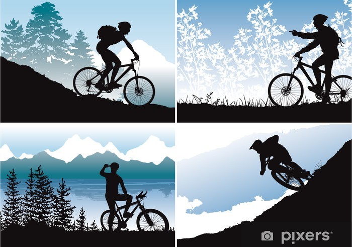 Mtb Vector Wallpapers Wall Mural 700x491 Mtb Vector Wallpapers Wall Mural