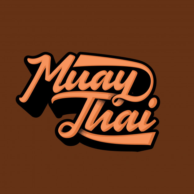 Muay Thai Typography Vector Premium Download 626x626 Muay Thai Typography Vector Premium Download