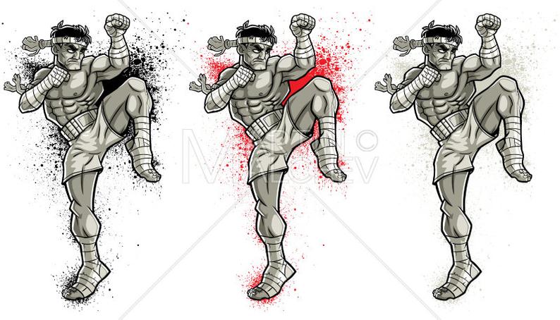 Muay Thai Vector Cartoon Illustration Muaythai Boxing Muay Etsy 794x454 Muay Thai Vector Cartoon Illustration Muaythai Boxing Muay Etsy