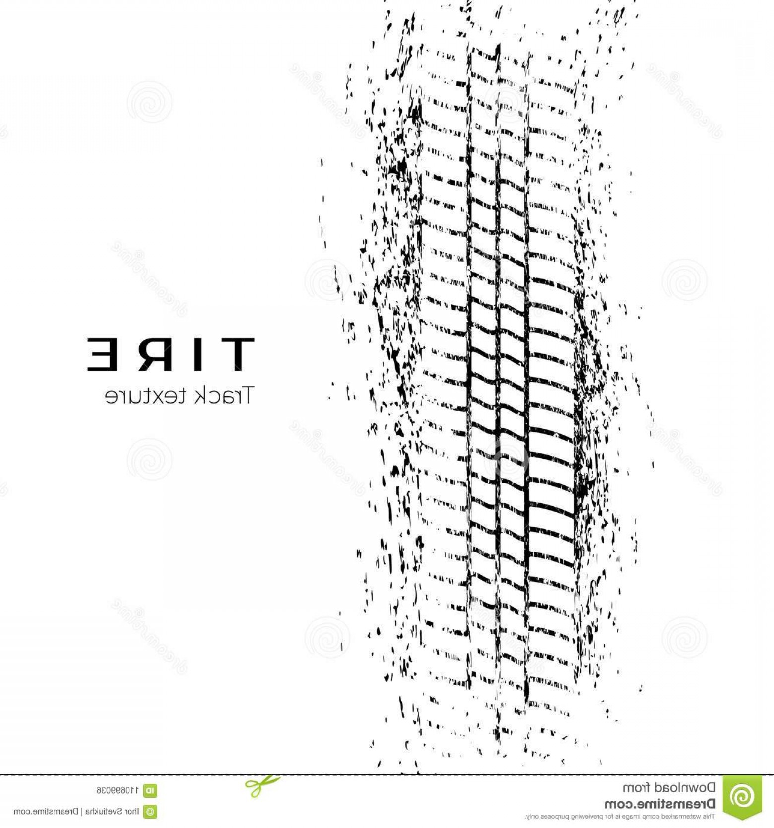 1560x1668 Tire Track Impression Print Tire Mud Vector Illustration Isolated