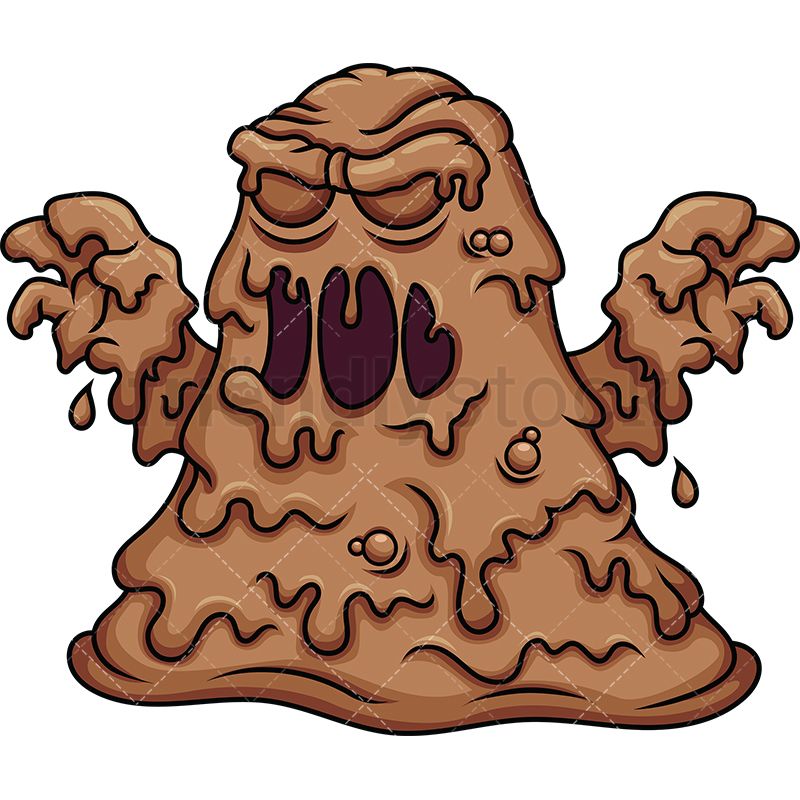 800x800 Mud Monster Dean's Board In Monster Illustration, Vector