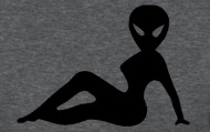 190x119 Maslows Designs Original Alien Mudflap Girl