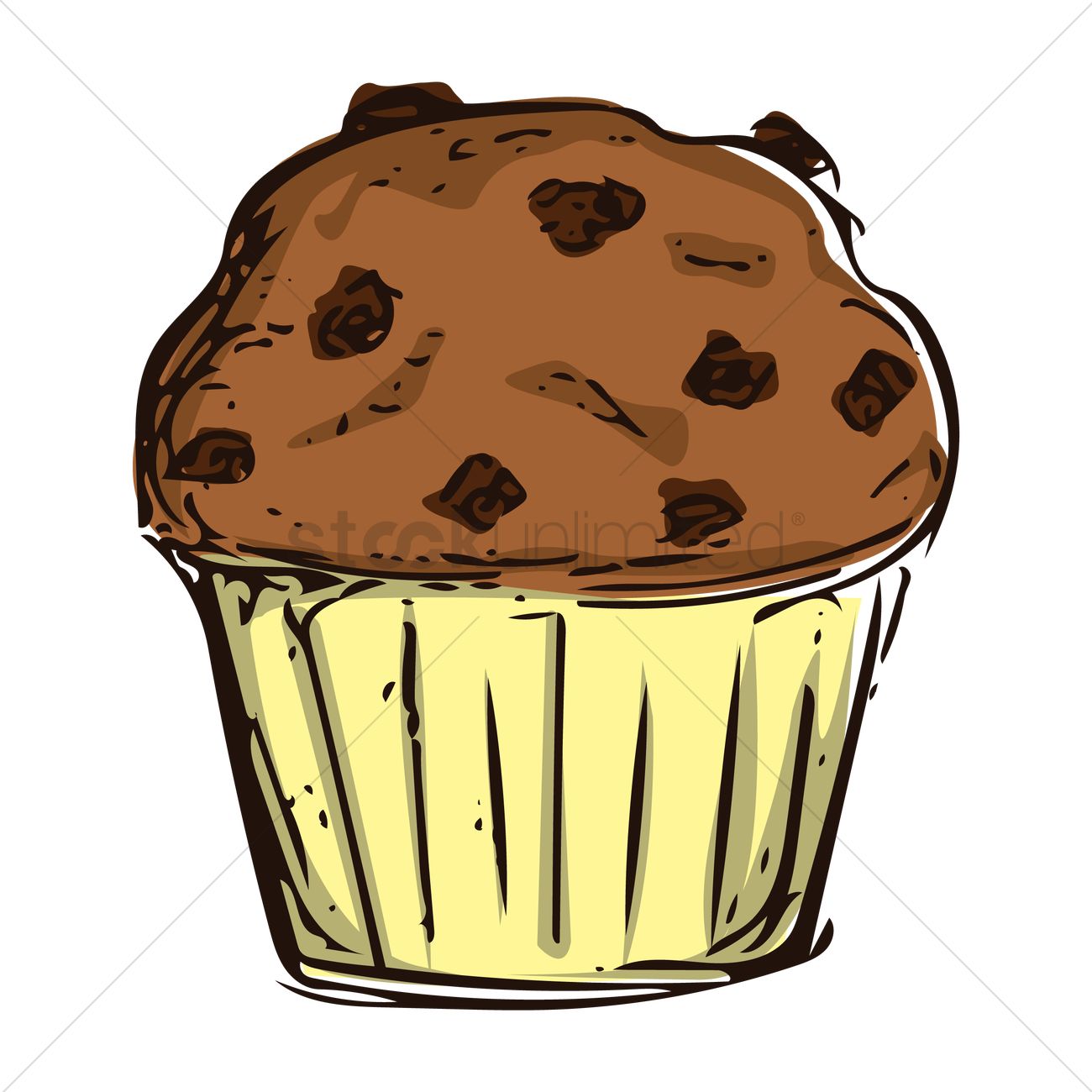 1300x1300 Muffin Vector Image