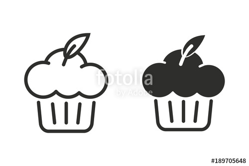 500x334 Muffin Vector Icon Stock Image And Royalty Free Vector