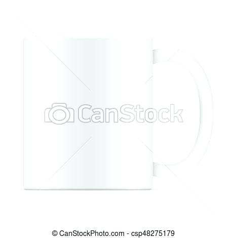 450x470 White Vector Coffee Mug Template Isolated Online