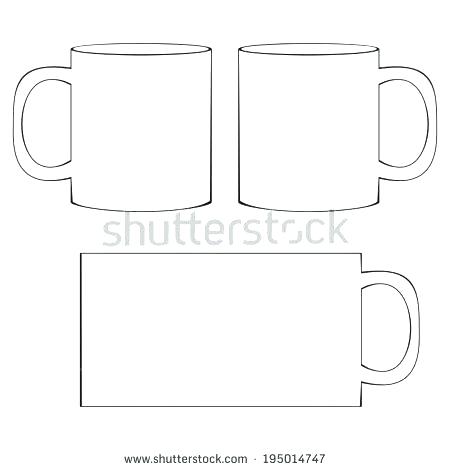 Mug Template Vector at Vectorified.com | Collection of Mug Template ...