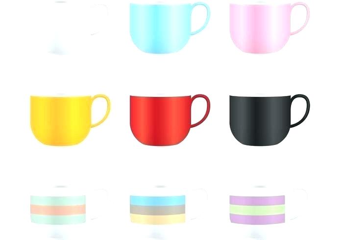 700x490 Colorful Coffee Mug Vector Template Illustrator Cup Sleeve Drip