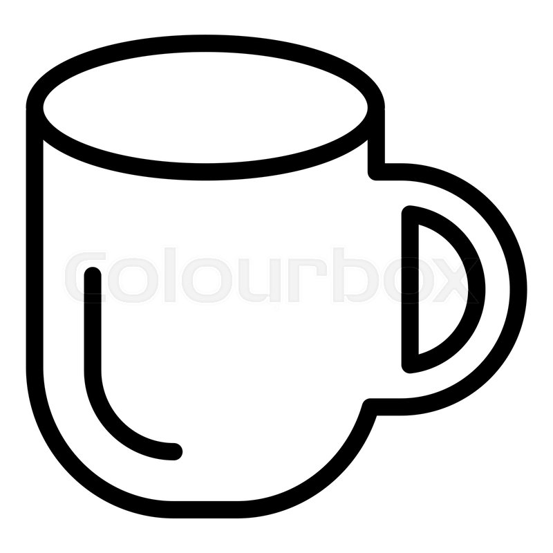 Cup Line Icon Mug Vector Illustration Stock Vector Colourbox 800x800 Cup Line Icon Mug Vector Illustration Stock Vector Colourbox