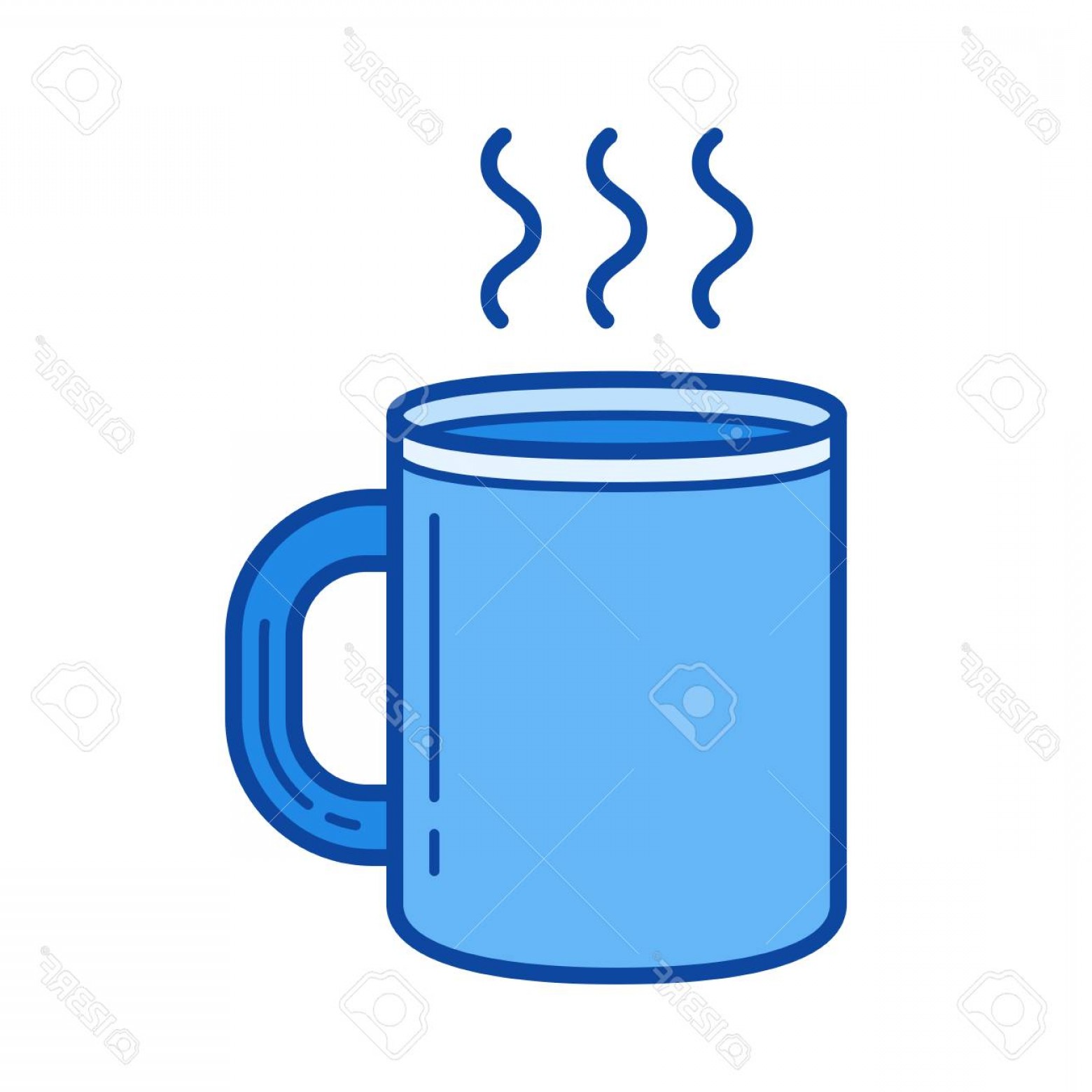 Photostock Vector Coffee Mug Vector Line Icon Isolated On White 1560x1560 Photostock Vector Coffee Mug Vector Line Icon Isolated On White