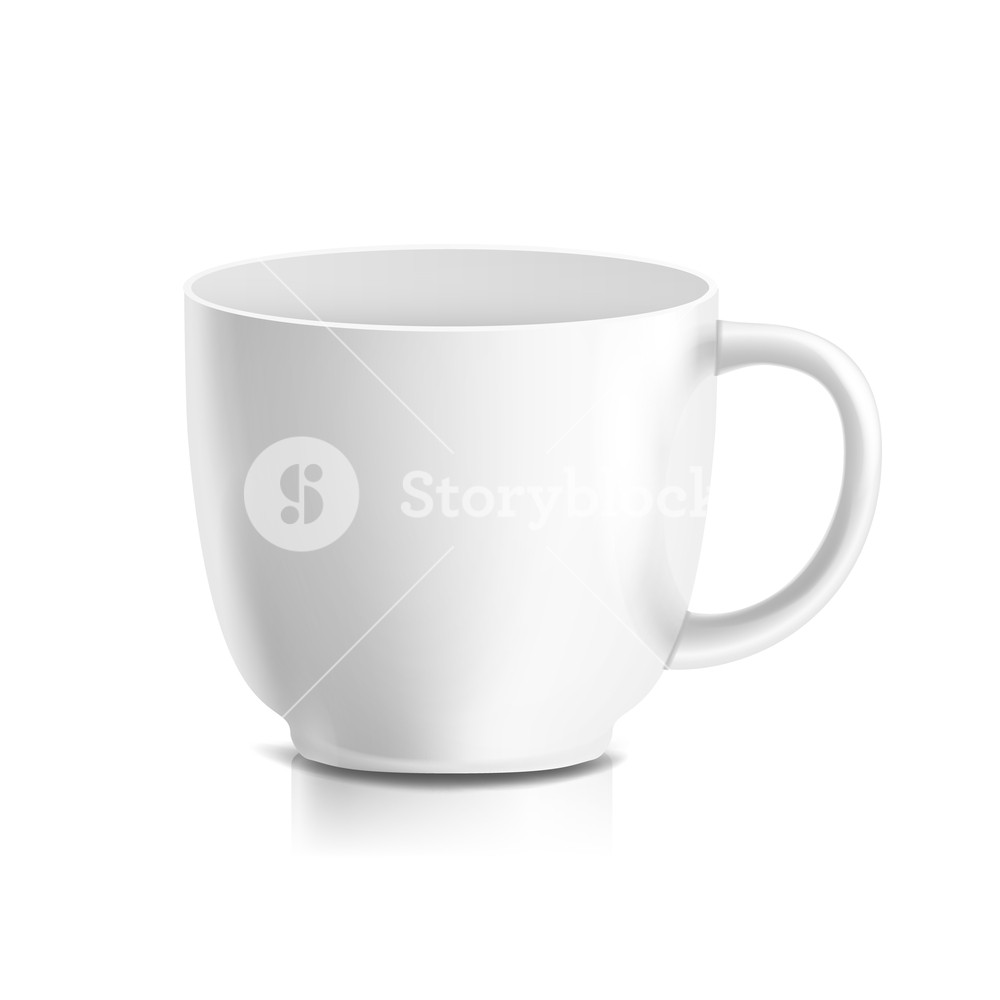 White Mug Vector Realistic Ceramic Coffee, Tea Cup Isolated 1000x1000 White Mug Vector Realistic Ceramic Coffee, Tea Cup Isolated