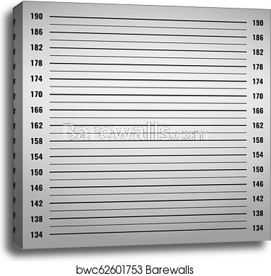 382x390 Police Lineup Mugshot Background, Canvas Print Barewalls Posters