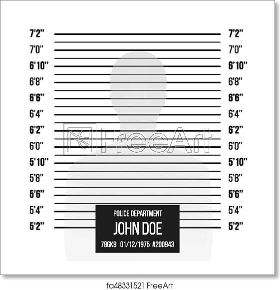 561x581 Free Art Print Of Police Mugshot Vector Police Lineup Isolated
