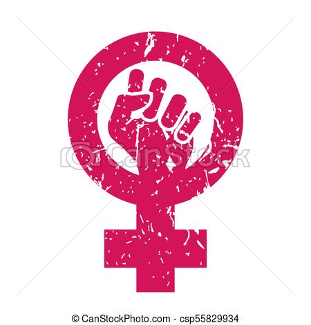 450x470 Power Mano Mujer, Vector Feminista, Rights Resist