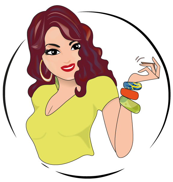 575x602 Vector Clipart Linda Y Joven Mujer Para Anuncios