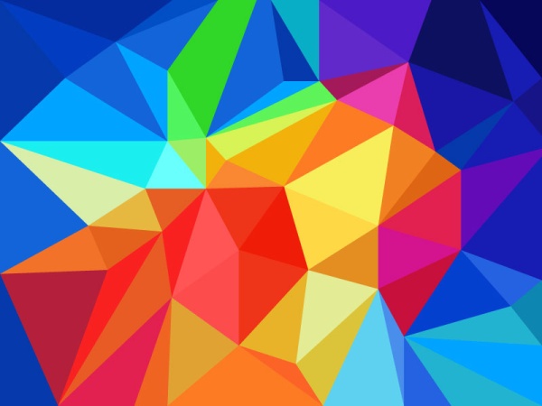 600x450 Multicolor Geometric Shapes Design Vector Background Free Download