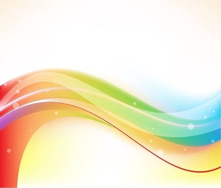 433x368 Multicolor Waves Free Vector Download