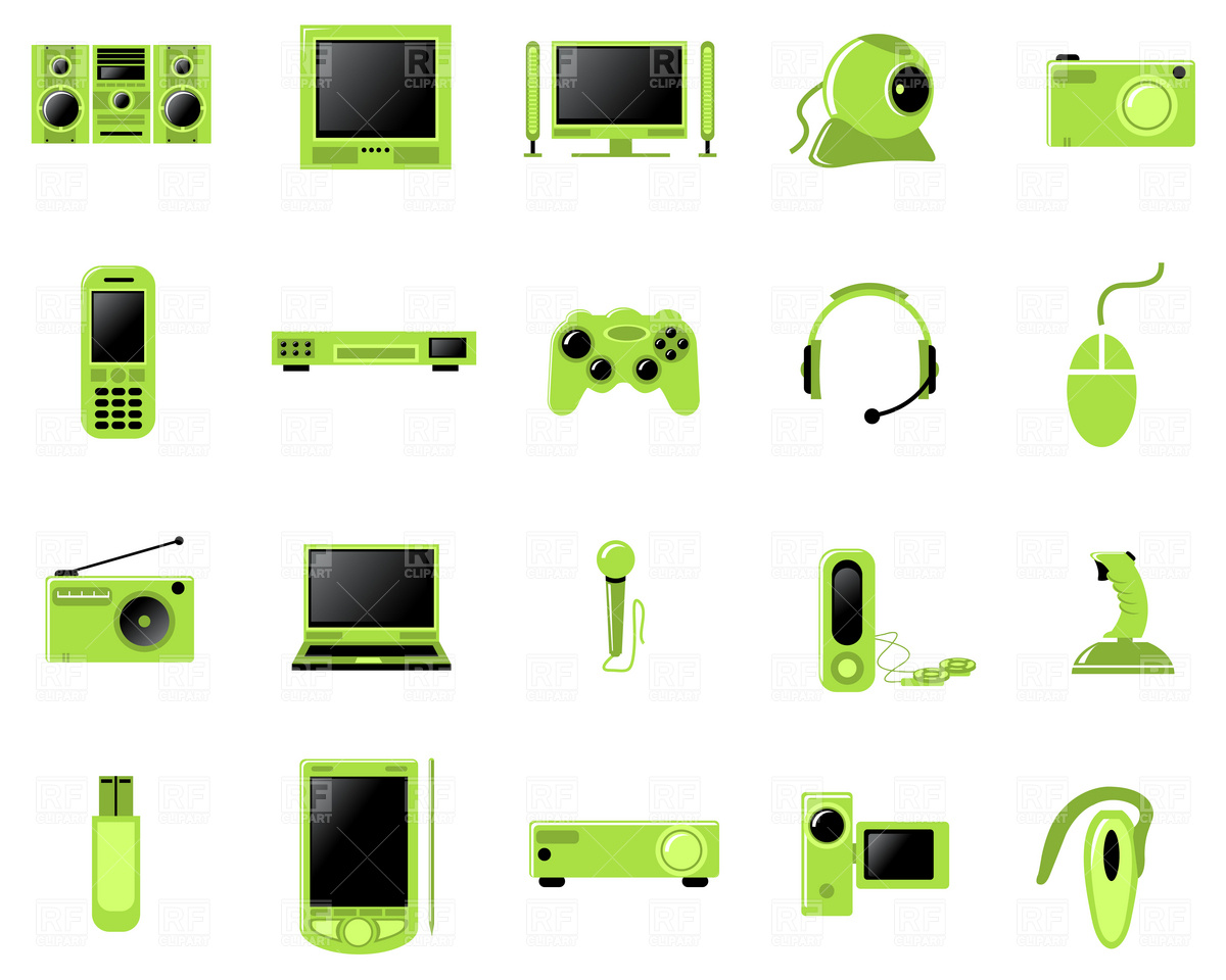 Electronics And Multimedia Icons Vector Image Of Technology Good 1200x960 Electronics And Multimedia Icons Vector Image Of Technology Good