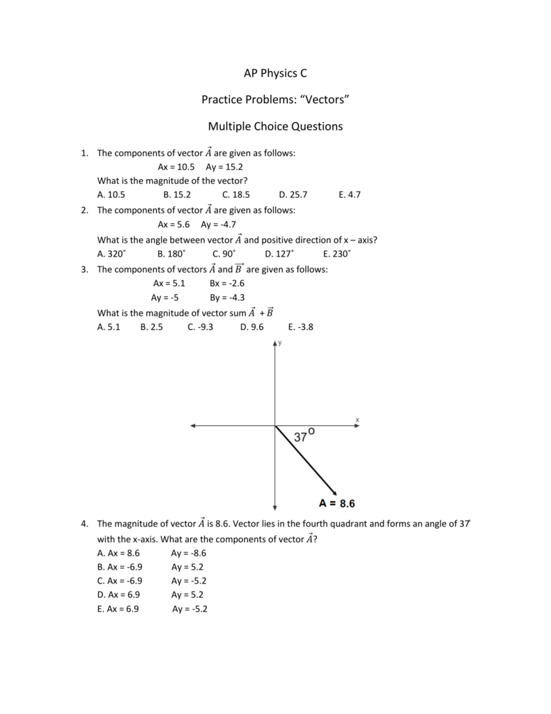 791x1024 Ap Physics C Practice Problems Multiple Choice