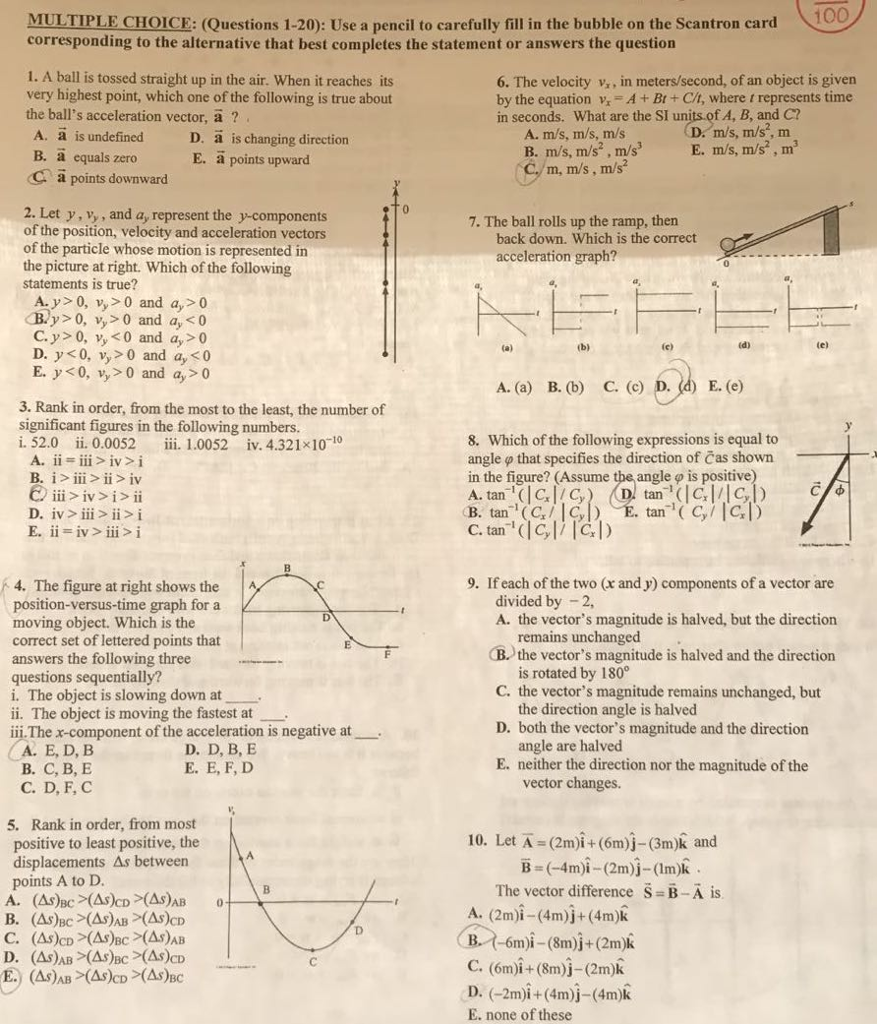 877x1024 Solved Multiple Choice