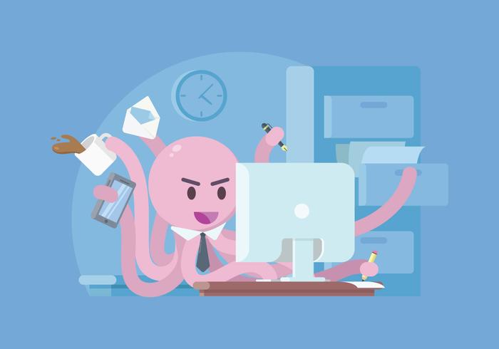 700x490 Multitasking Free Vector Art