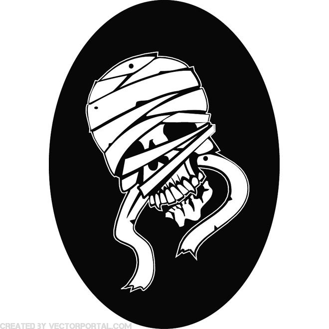 660x660 Mummy Skull Free Vector Free Vectors Ui Download