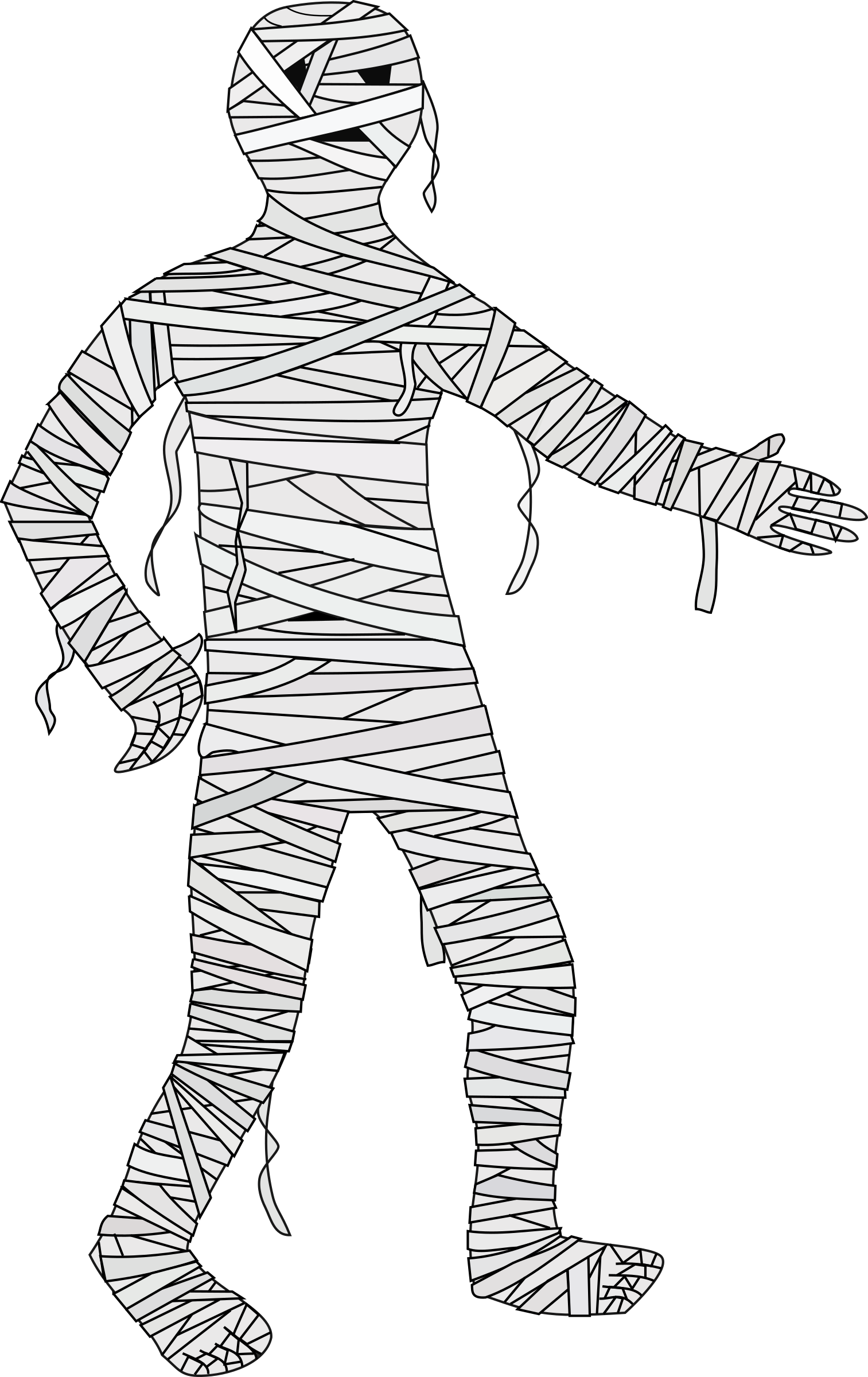 1513x2400 Mummy Vector Art Image