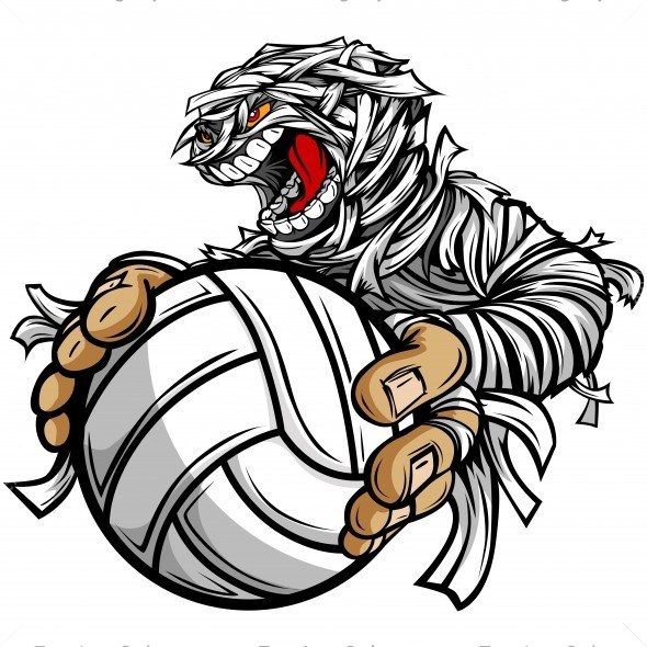 590x590 Mummy Volleyball Clip Art Vector Clipart Halloween
