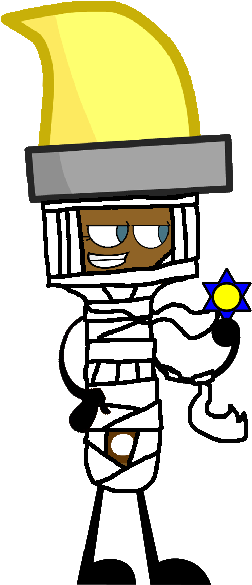 501x1163 Paintbrush As A Mummy Vector