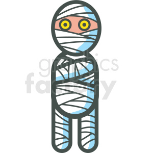 300x300 Halloween Mummy Vector Icon Image Clipart Royalty Free Gif
