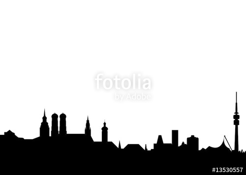500x357 Schlicht Skyline Munchen Munich Landmarks Stock Image And Royalty