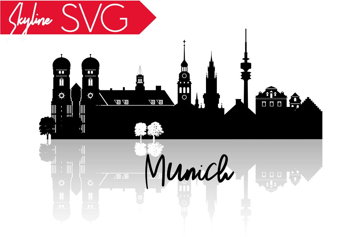 1158x772 Munich Germany Vector, Silhouette Png, Dwg