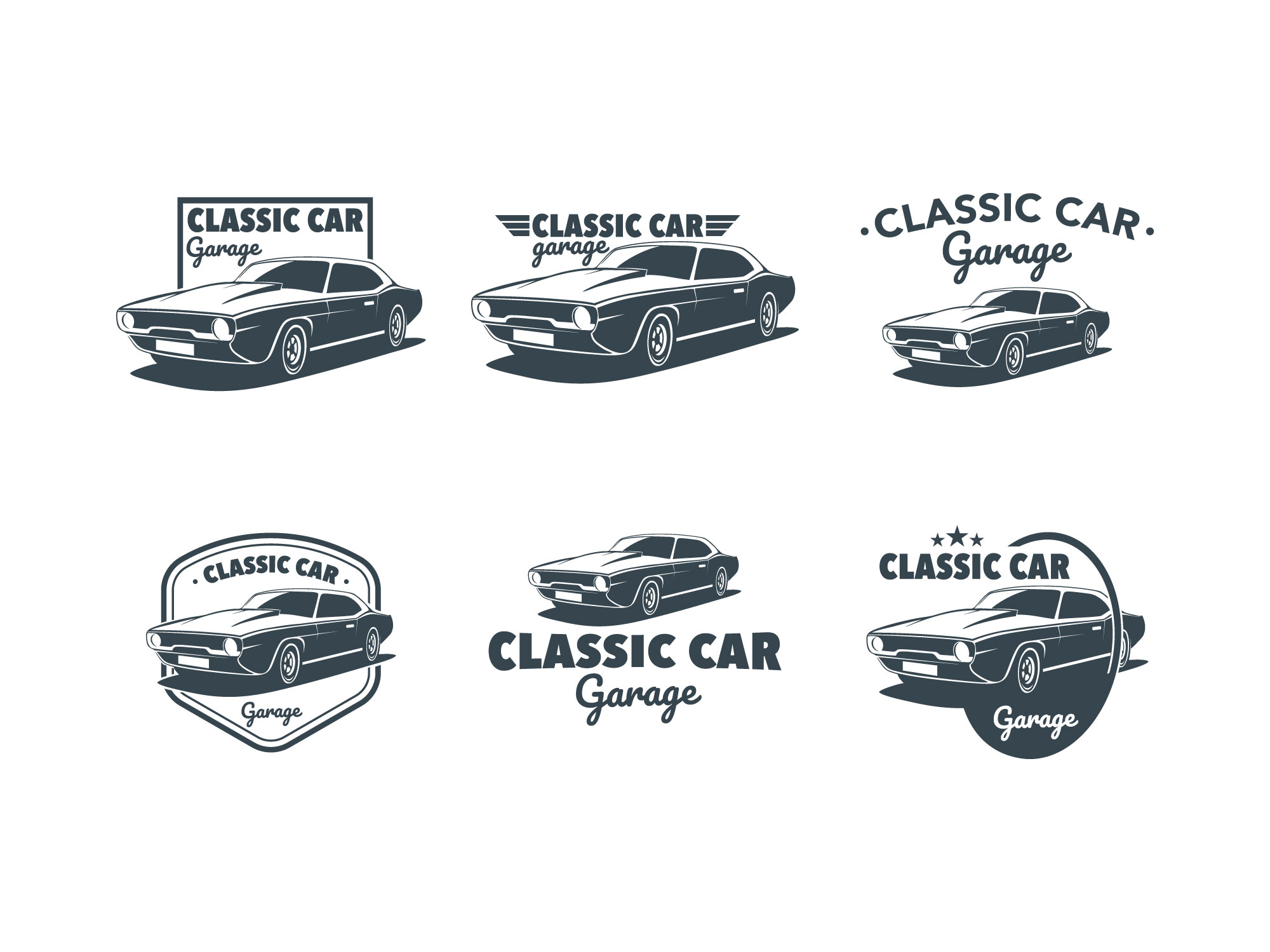 2000x1500 Muscle Car Free Vector Art