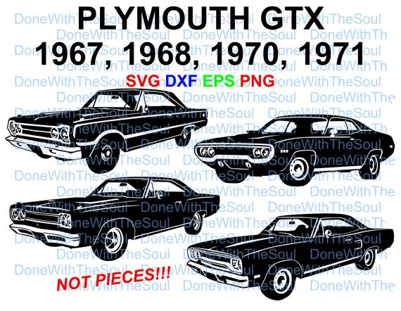 570x442 Plymouth Gtx Plymouth Muscle Car Gtx Car Vector Car Etsy