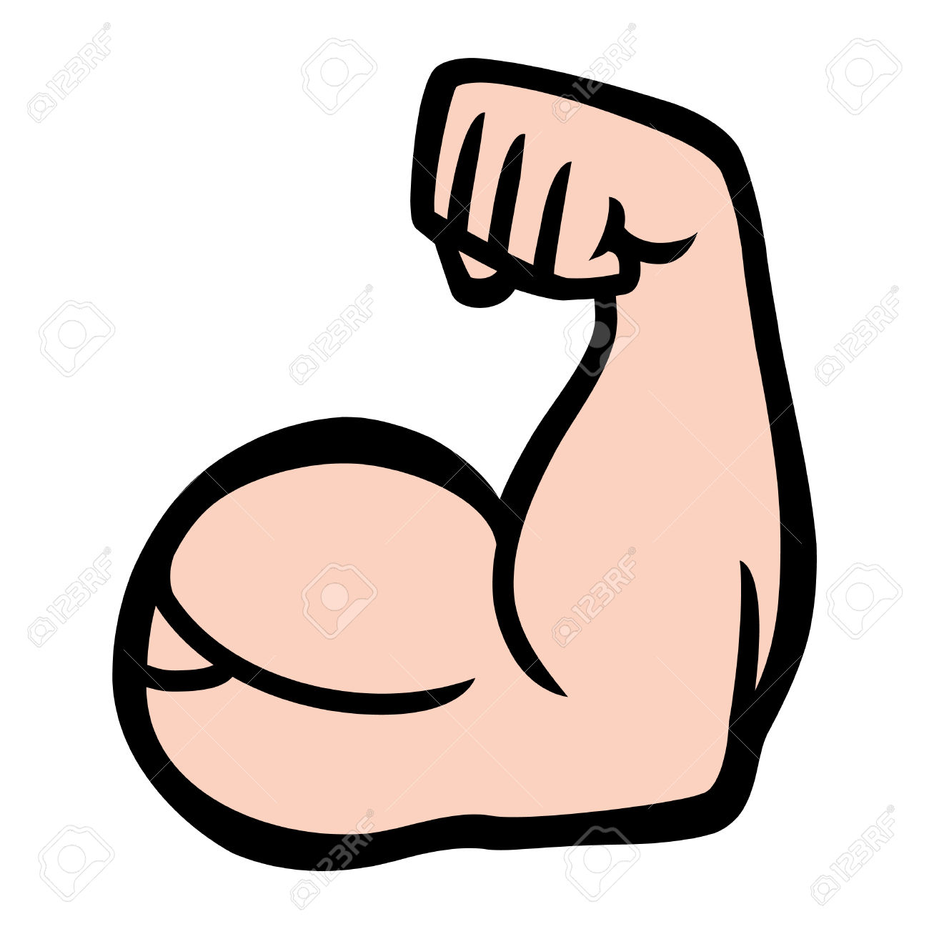 Muscle Emoji Vector