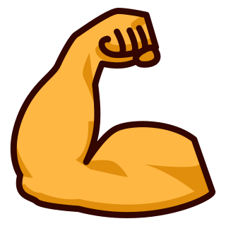 320x320 Free Collection Of Muscle Clipart Muscle Emoji Download