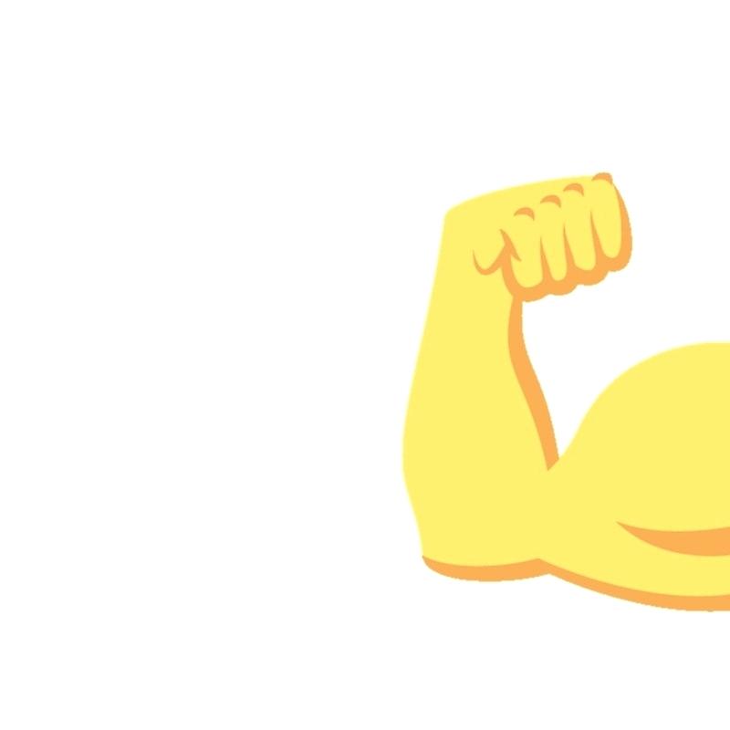 800x800 Muscles Emoji Icons Strong Sore Body Downvote