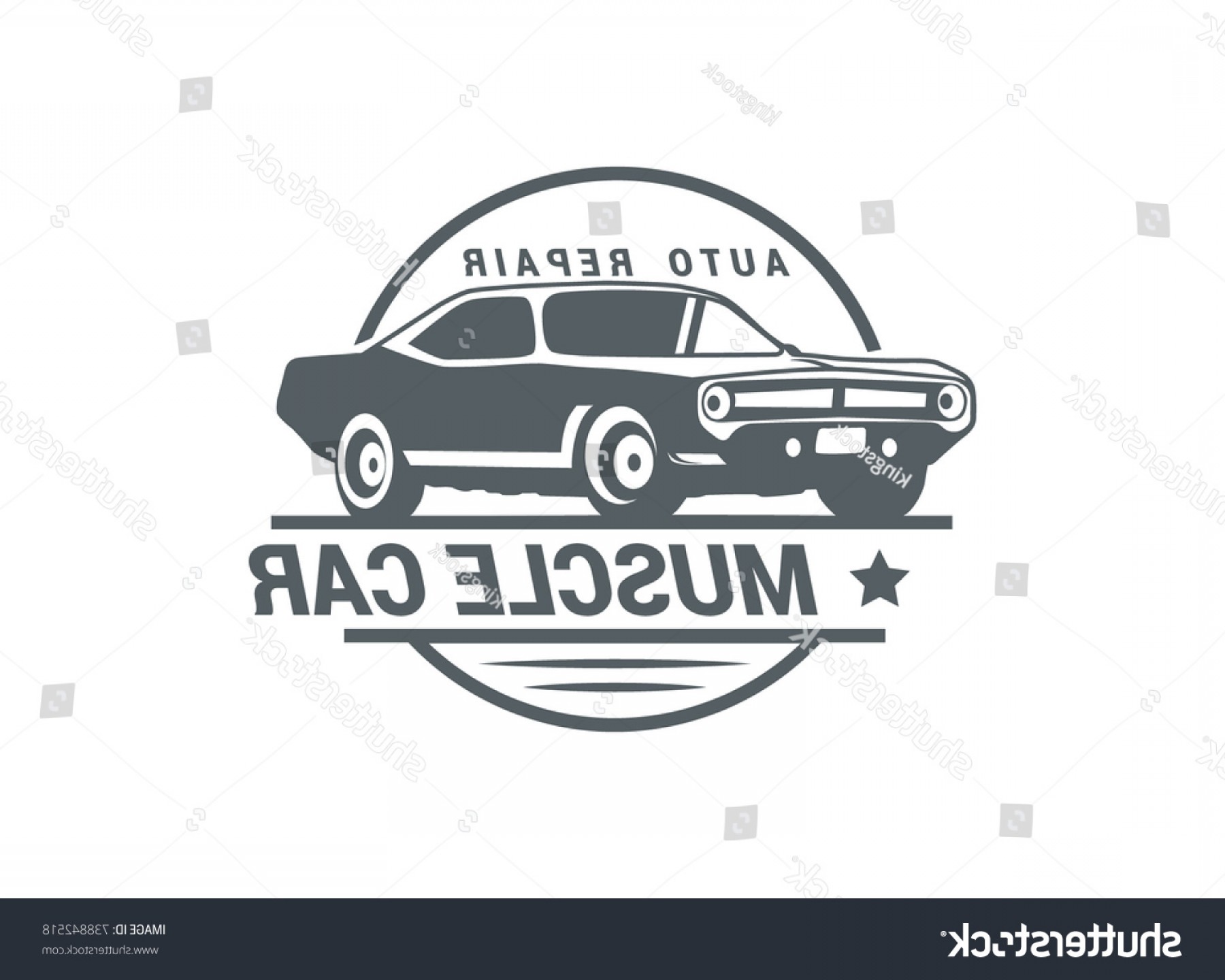 1800x1440 Classic Muscle Car Logo Vector Illustration Createmepink