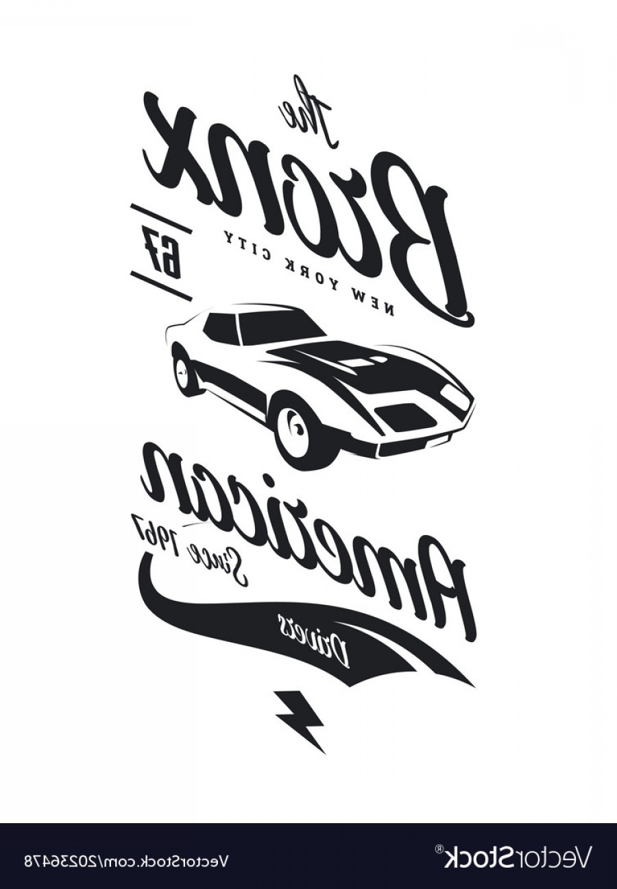 900x1296 American Muscle Car Tee Shirt Logo Vector Soidergi