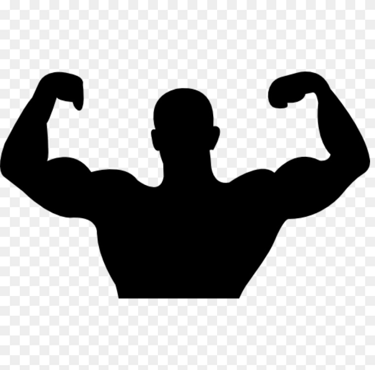 760x750 Huge Collection Of 'muscle Man Silhouette Clip Art' Download More