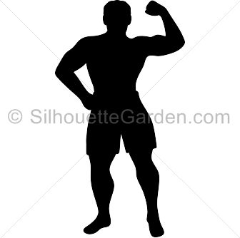 Muscle Silhouette Vector